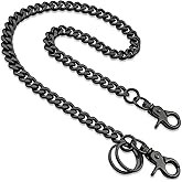 Kehierr Wallet Chain for Men Women,23In Heavy Duty Pocket Key Chain with 2 Keyrings for Keys,Pants,Jeans and Belt