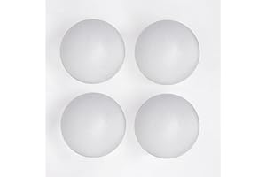 Evershine 4 Pack 8 Inch Craft Foam Ball - White Smooth Craft Foam Polystyrene Balls for DIY Craft and Art School Project