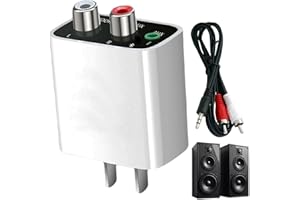 Bluetooth 5.4 Audio Adapter Receiver, Wireless Converter for Old Speakers and Stereo Systems, RCA/AUX Connection, Hi-Fi Sound