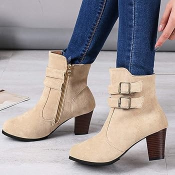 ladies khaki ankle boots
