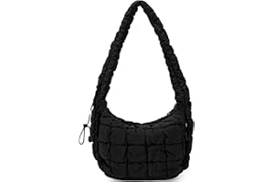 CLUCI Puffer Tote Bag for Women, Large Lightweight Quilted Carryall, Paddin Puffy Crossbody Purse Soft Hobo Shoulder Handbags