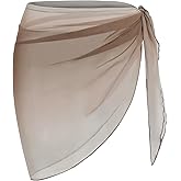 ZAFUL Boho Beach Cover Ups for Women Sarong Coverups Sheer Bikini Chiffon Wraps Skirts for Swimwear