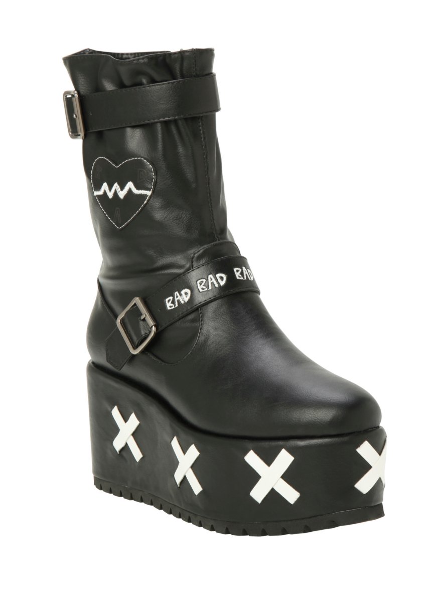 white platform boots amazon