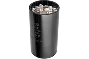 Canamax 590-708 MFD uf 50/60 Hz 110-125 VAC Volts Round Start Capacitor - Replacement for AC Motor Run or Fan Start and Cool or Heat Pump Air Conditioner - Replaces 6FLL3 2MDU7 CAP-590-110