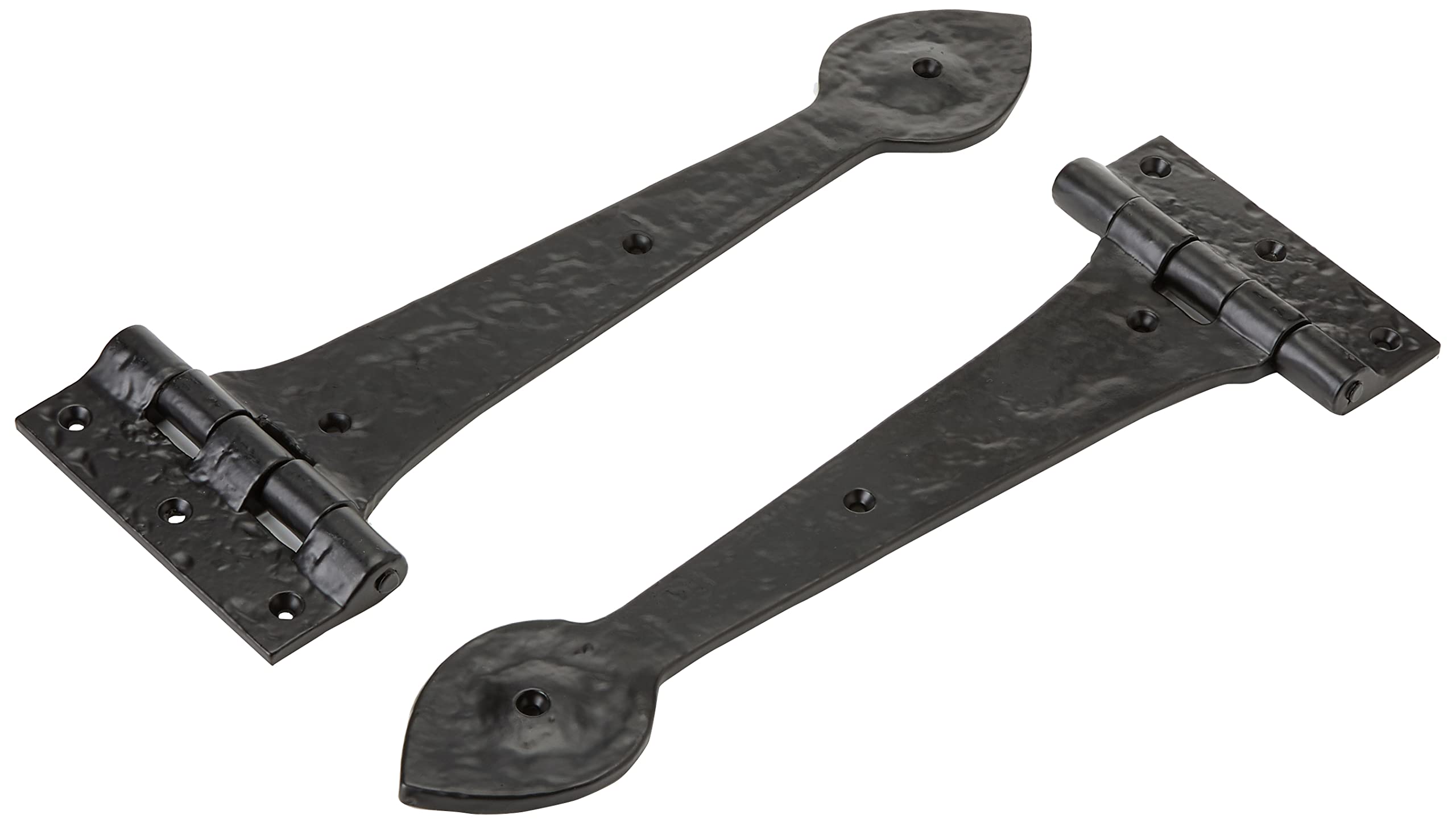 Merriway BH05867 (2 Pcs) Antique Tee Hinge, 310mm (12.4 inch) Black - Pack of 2 Pieces