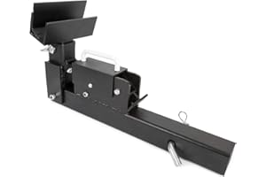 GREAT DAY Tote Caddy Trash Can Transporter - Fits Truck/Auto/Golf Cart/ATV With 2in Hitch Receiver - 200 lbs Weight Capacity - Black Powder-Coated Finish, TC5000