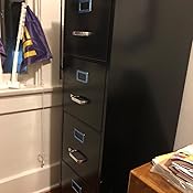 Amazon Com Hirsh Industries 22 Deep Vertical File Cabinet 4 Drawer Letter Size Black 17892 Home Kitchen