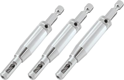 Trend 3-Piece Quick Release Drill Bit Guide Set 1/4 Inch Hex HSS