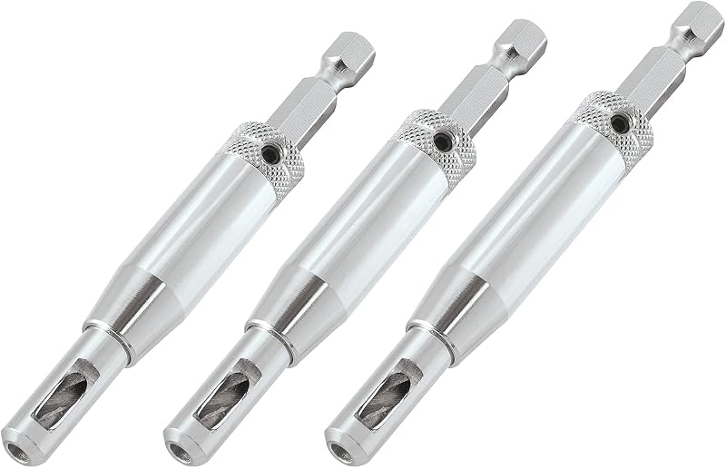 Trend 3-Piece Quick Release Drill Bit Guide Set 1/4 Inch Hex HSS