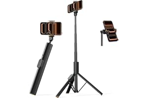 Vimose 59" Selfie Stick Tripod for iPhone with Remote & Mighty Phone Holder, Ultimate Minimalist Phone Tripod Stand for Trave
