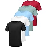 HovSiyla Boys Athletic Shirt Quick Dry Short Sleeve Performance Moisture Wicking T Shirt for Youth