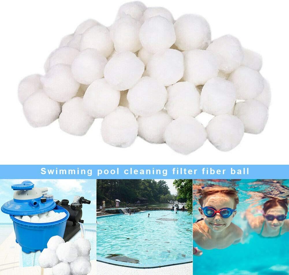 Leezo Pool Filter Balls Eco-Friendly Fiber Filter Media Swimming Pool Sand Filters Replacement,Nitrifying Hair Ball,Filtering Hair Ball Pool Filtration