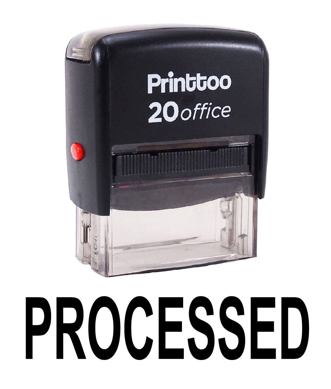 Printtoo Custom Stamp Processed Self Inking Rubber Stamp Office Stationary-Black