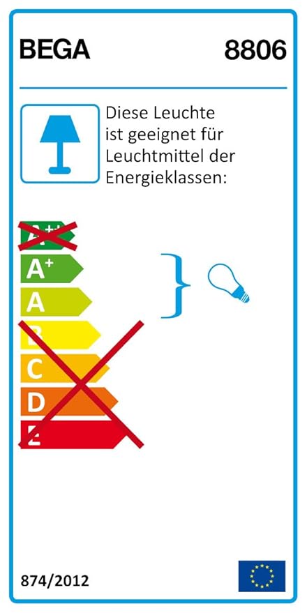 BEGA 88806 Bodeneinbauleuchte 20W 220-240V: Amazon.de: Beleuchtung