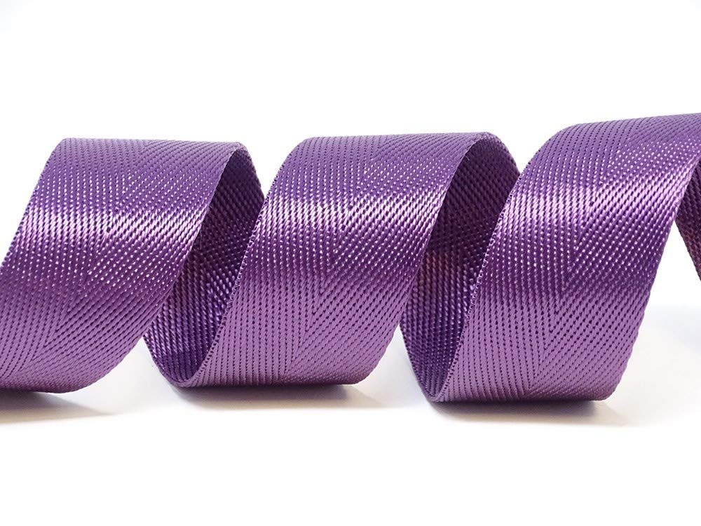 Berties Bows Cotton Blend Heavy Weight Webbing x 5 mtr, Purple, 5m
