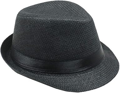 childrens black trilby hat
