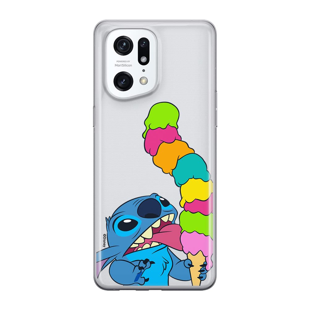 ERT GROUP mobile phone case for Oppo FIND X5 PRO original and officially Licensed Disney pattern Stich 015 optimally adapted to the shape of the mobile phone, partially transparent