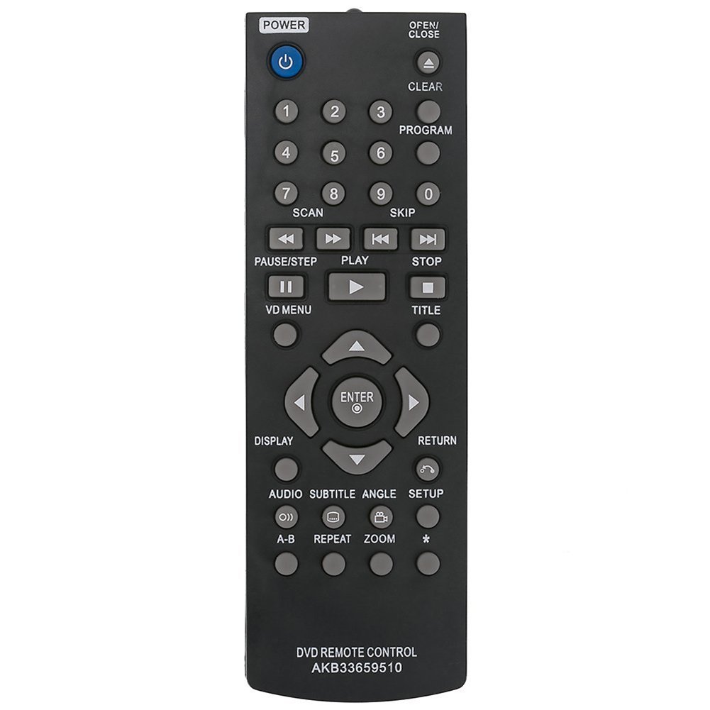 ALLIMITY AKB33659510 Remote Control Replacement for LG DVD DP122 DP520 DP522 DP822 DP932 DVX340 DVX352 DVX380 DVX392 DVX440 DVX482 DVX552 DVX640 DV642 DVX350 DVX382
