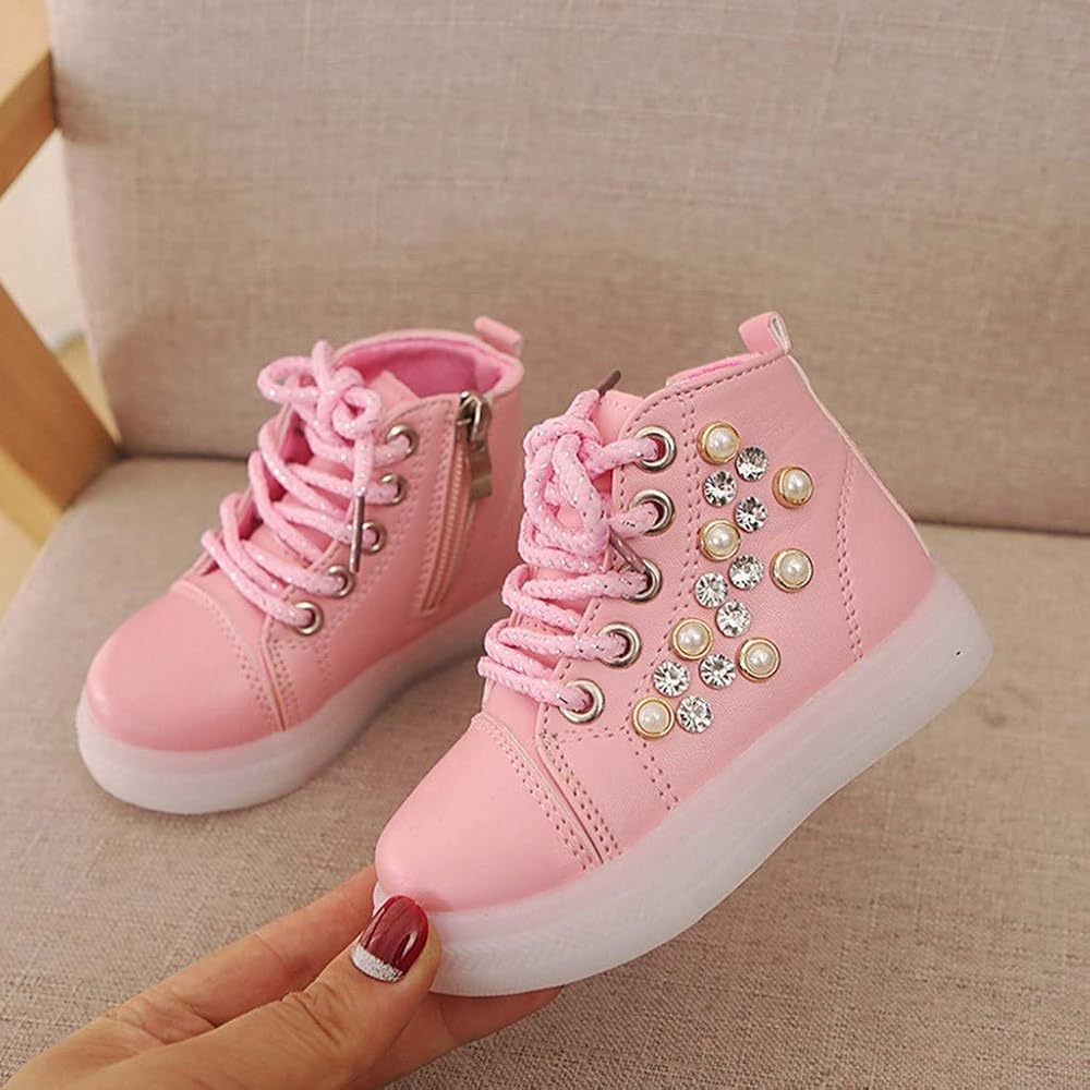 pink rhinestone sneakers