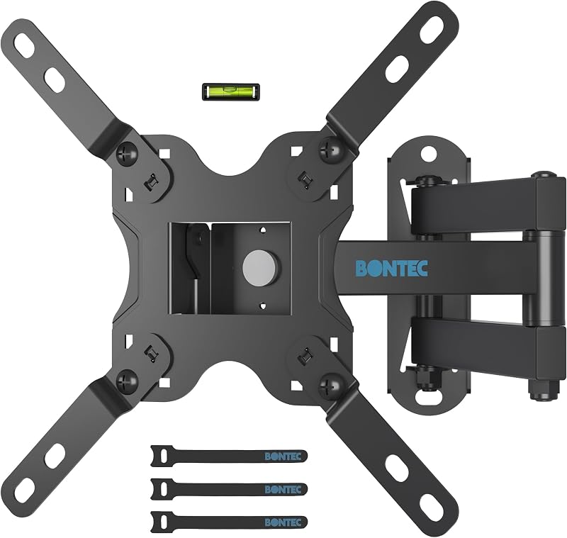 BONTEC TV Wall Mount 13-42 Inch Full Motion Tilt Swivel 360° VESA 200x200