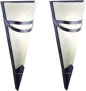 2er Set Wand Lampe Antik Design Rost Farben Esszimmer Strahler Fackel Leuchte