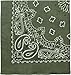 ARMYU Classic Trainmen Paisley Bandanas, Military Army Head Scarf Do-rag Cotton Bandanna (Olive Drab - 22