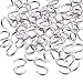 Supla 120pcs Stainless Steel 14mm Long Tiny Mini S Hooks Connectors Ornament Hooks for Jewelry, Key Ring, Key Chain, Pet Name Tag, Wood Circles