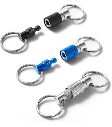 thumbnail image 2 of Cart Key Freeman KEYQC3 Pull Apart Coupler Keychain With 2 Split Rings 3 Pack Unisex Adult Orange Small 599564 2 of 11