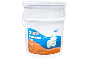 Chlorine Tablets 3 inch 40 Pounds, TABIT Swimming Pool Long Lasting Chlorinating Tablets, Slow Dissolving, Tri-Chlor for Swim Pool, Hot Tubs, Spa
