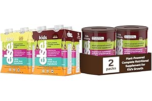 Else Kids Nutritional Shake Mix - Plant Based, Dairy Free Toddler Nutritional Drink Powder for Ages 2-12 (Cocoa, 700g, 2-Pack