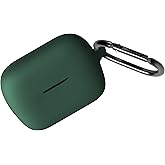 Geiomoo Silicone Case for Anker Soundcore C50i, Soft Flexible Scratch Resistant Protective Cover with Carabiner (Emerald Green)