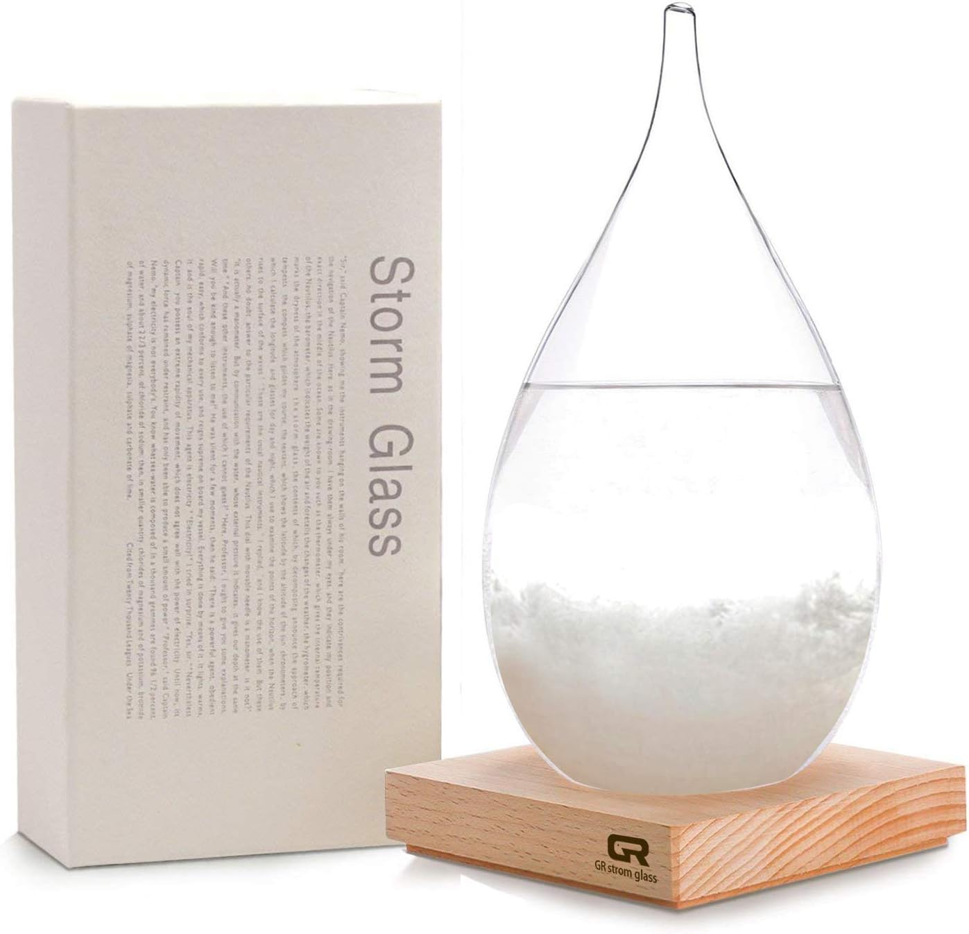 GR Creative Stylish Desktop Drops Storm Glass of 17th Century Europe Weather Monitors Weather Forecast Weather Station (large)