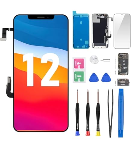 Amazon.com: CYKJGS for iPhone 12 Screen Replacement 6.1