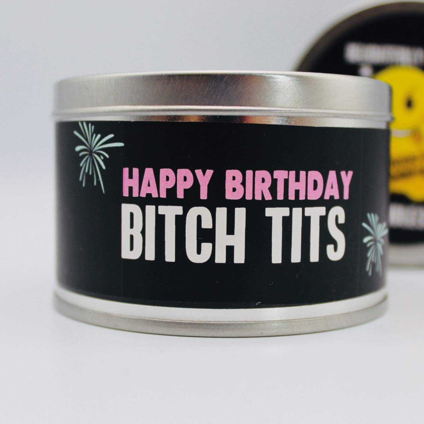 WANKY CANDLES WCT04 Candle Gift Birthday Novelty Humour Funny Rude - Bitch Tits ,White