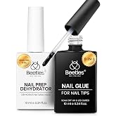 Beetles 9 in 1 Gel Nail Glue Nail Dehydrator Kit for Acrylic Nails | Acid Free &amp; Hema-Free Professional Dehydrator Prep for U V Gel Polish Long Lasting Led Lamp Required