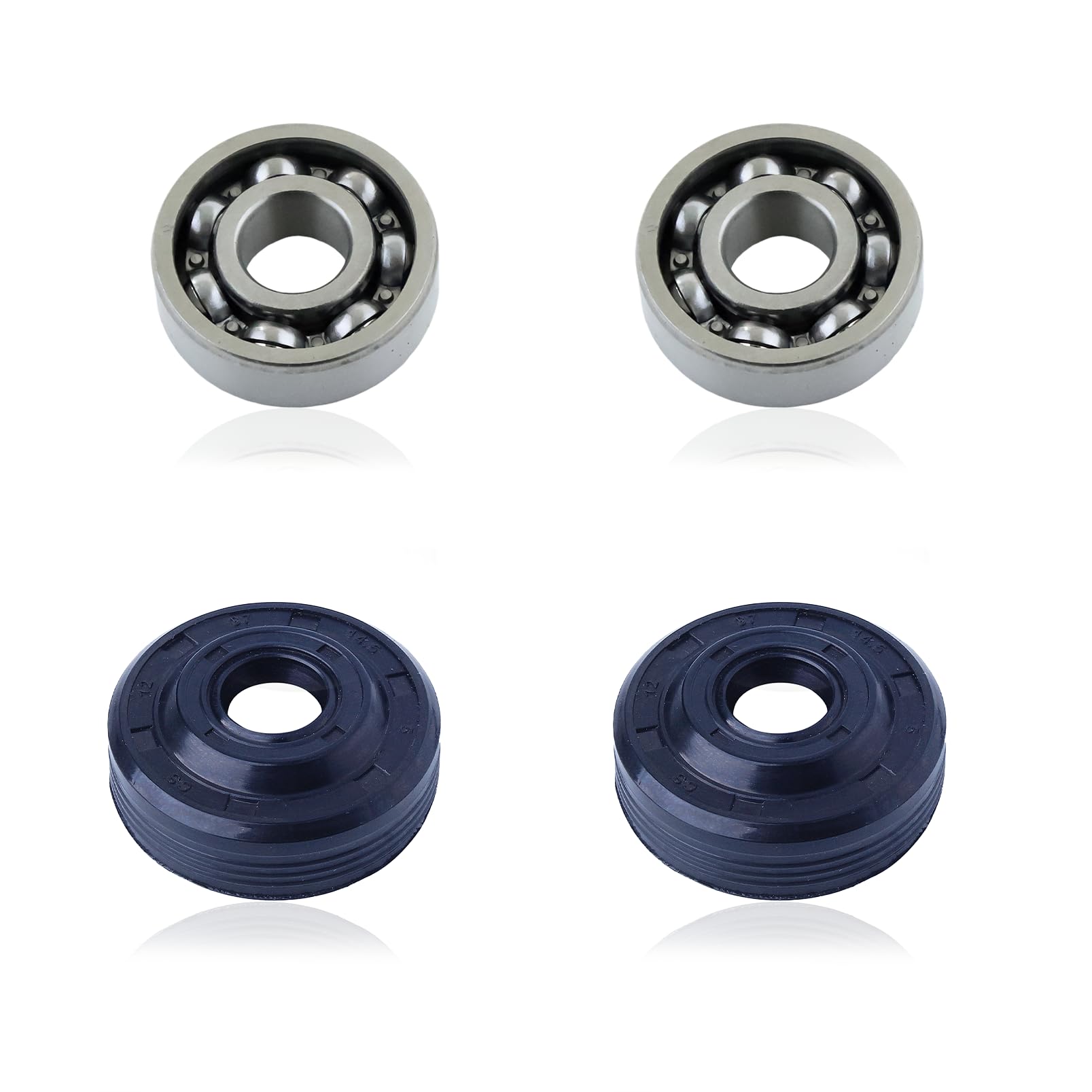 2Set Crankcase Crank Main Bearing Oil Seals for Husqvarna 36 41 136 136E 137 137E 141 141E 142 235E 240E Chainsaw Parts 530056363