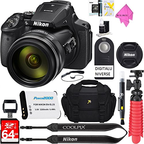 Nikon-COOLPIX-P900-16MP-83x-Super-Zoom-4k-Wi-Fi-GPS-Digital-Camera-64GB-Memory-Accessory-Bundle