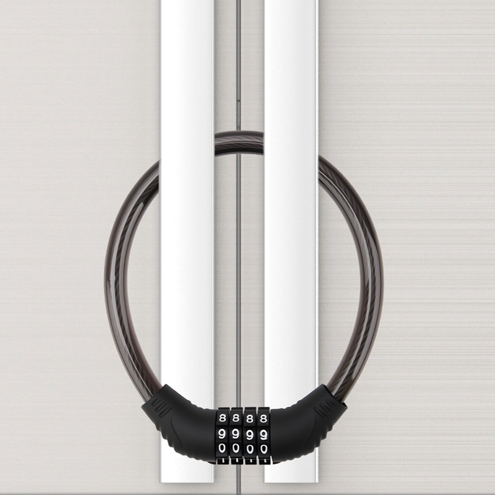 Photo 1 of 1 Pcs Refrigerator Lock, 4-Digit Combination Fridge Lock High-Security Refrigerator Part for French-Door Refrigerators, Easy to Install and Use, Compatible with Most Kitchen Appliances