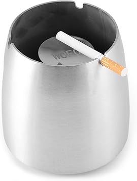 Aschenbecher Fur Zigaretten Edelstahl Outdoor Aschenbecher Winddicht Fur Terrasse Tischplatte Moderner Aussenbereich Aschenbecher Fur Outdoor Hof Bar Buro Usw Gross Amazon De Baumarkt