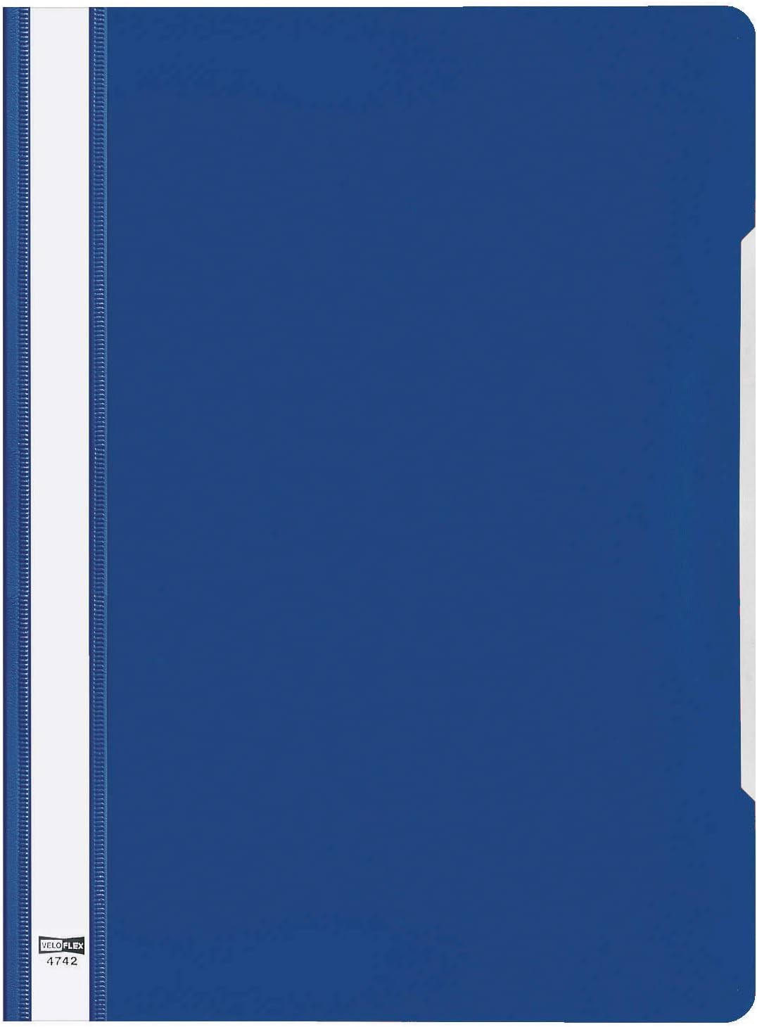 VELOFLEX Veloform File Folders – Pack Of 3, DIN A4, PVC, Clear Front With Pocket, Green Red Blue