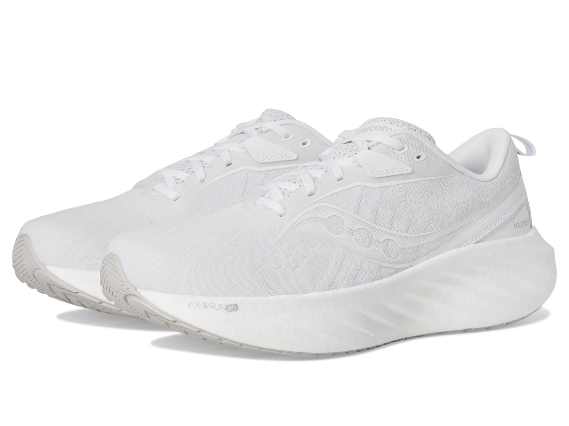 Saucony Men's Triumph 22 Sneaker, White, 9