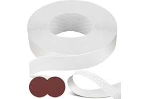 GZDUCK Melamine Edge Banding, 3/4 inch x 50ft White Edge Banding with Hot Melt Adhesive Pre-glued Cabinet Edge Banding Flexible White Veneer Edging for Plywood Furniture Table