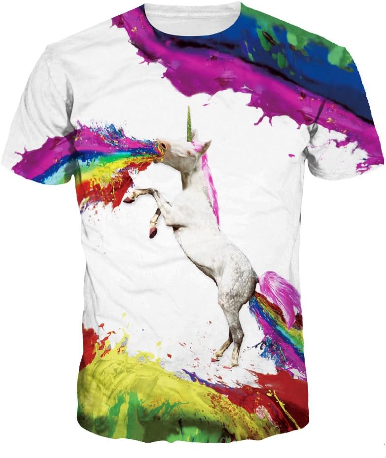 Women's 3D Digital Printed Lion Skull Casual Personality T-Shirts