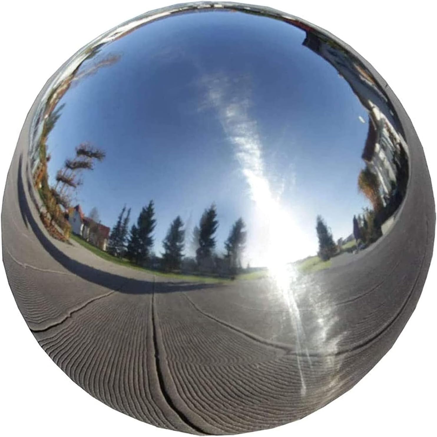 Stainless Steel Gazing Globe 12 Inch Durable Stainless Steel Gazing Ball Gazing Globe Mirror Ball Garden Sphere Metal Outdoor Mirrors Gazing Balls For Gardens On Clearance Home Ornament Decorations