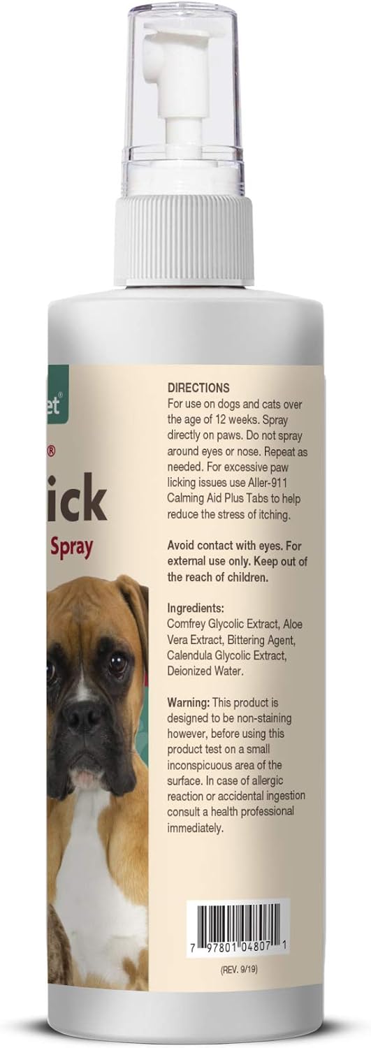 spray to stop dog from licking paws