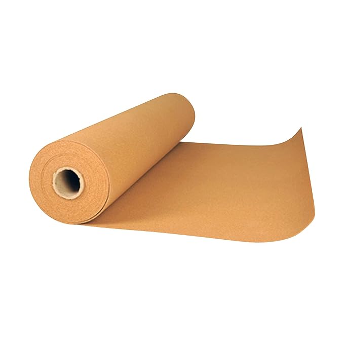 acerto 16088 Korkrolle zur Trittschalldämmung - 15m x 4mm * Wärmeisolierend * Hochelastisch * Schadstofffreier Rollkork | Rol