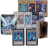 20 YUGIOH Cards - ALL DRAGONS - NO Duplication! Foils - Rares and Comes In a YUGIOH TIN! Includes Two Custom Golden Groundhog Tokens!