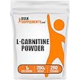 BulkSupplements.com L-Carnitine Powder - Carnitine Supplement, L Carnitine 1000mg, Carnitine Powder - Amino Acid Supplement, Gluten Free, 1g per Serving, 250g (8.8 oz) (Pack of 1)