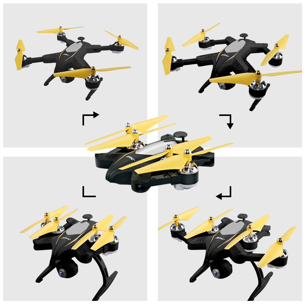 JJRC H39 RC Selfie Drone ,Kingtoys WIFI FPV Foldable Drone, 720P HD Camera Live Video,2.4GHz 4CH 6-Axis Gyro APP Control FPV Helicopters ,Altitude Hold, Gravity Sensor and Headless