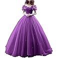 Zechun Womens Cinderella Quinceanera Dress Puffy Prom Gowns Wedding Dresses